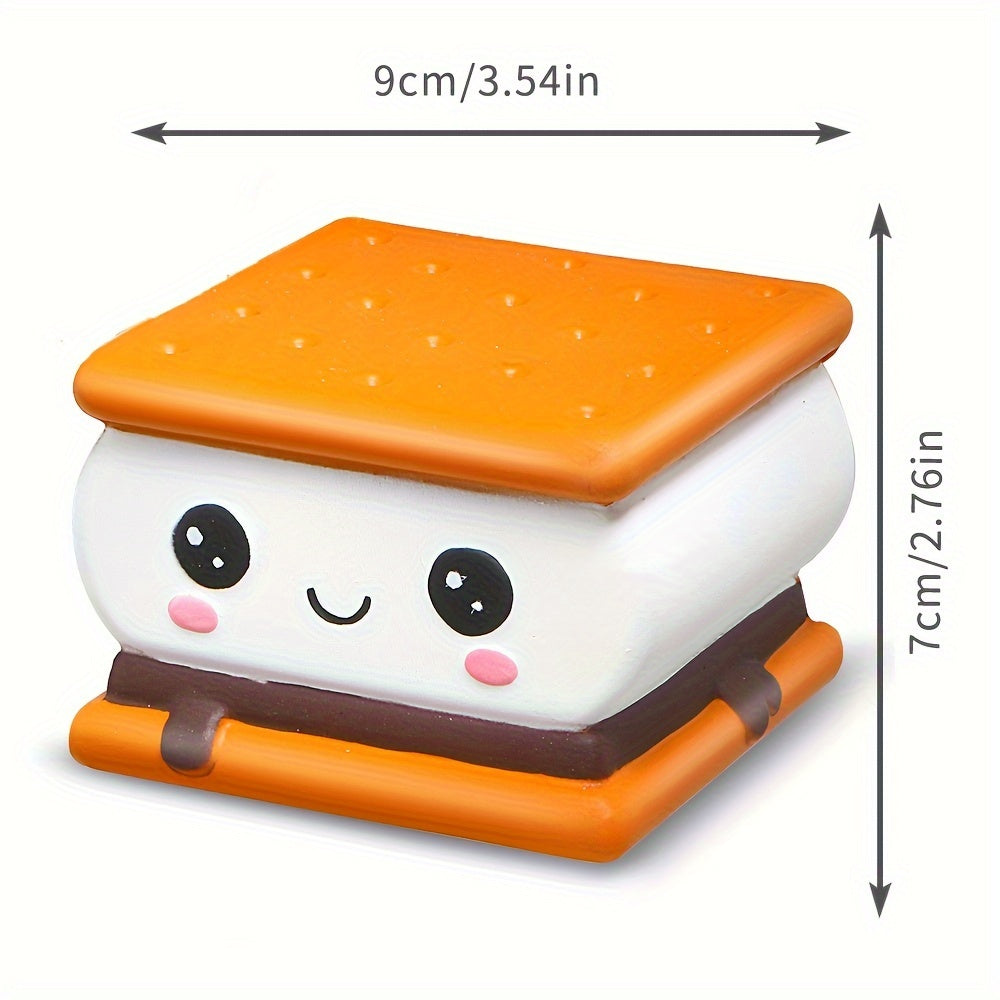 Slow Rise Squishy Toy Set Chocolate Cookie & Butter 2 or 3pcs PU Foam – Cute Food Squishies Kawaii Sensory Fidget Toy for Kids, Non-Toxic Safe Gift & Party Favor