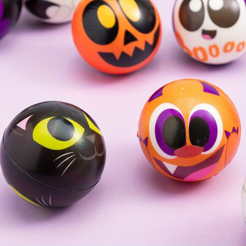 Halloween Stress Balls 24 Pack – Assorted Designs & Colors Squeeze Toys for Kids, Halloween Party Favors, Trick or Treat Toys for Boys and Girls