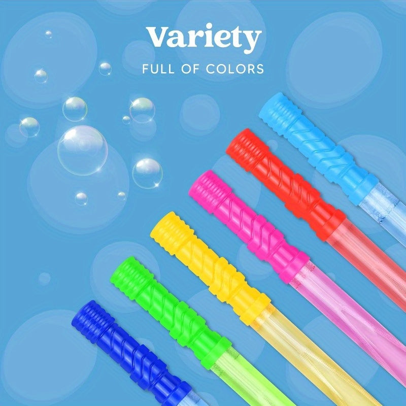 Halloween Bubble Wands for Kids 12 Pack – 14.6 Inch Large Bulk with Bubble Solution Refill, Trick or Treat Party Favors, Outdoor Halloween Gift Boys Girls