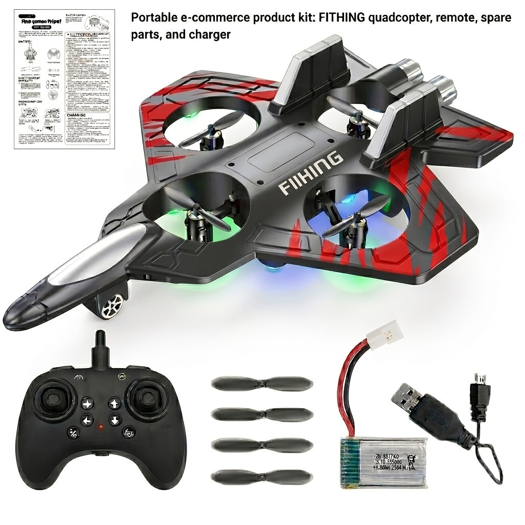 RC Drone for Beginners Rechargeable Battery Altitude Control Quadcopter Indoor Outdoor Remote Control Flying Toy Christmas Halloween Thanksgiving Gift
