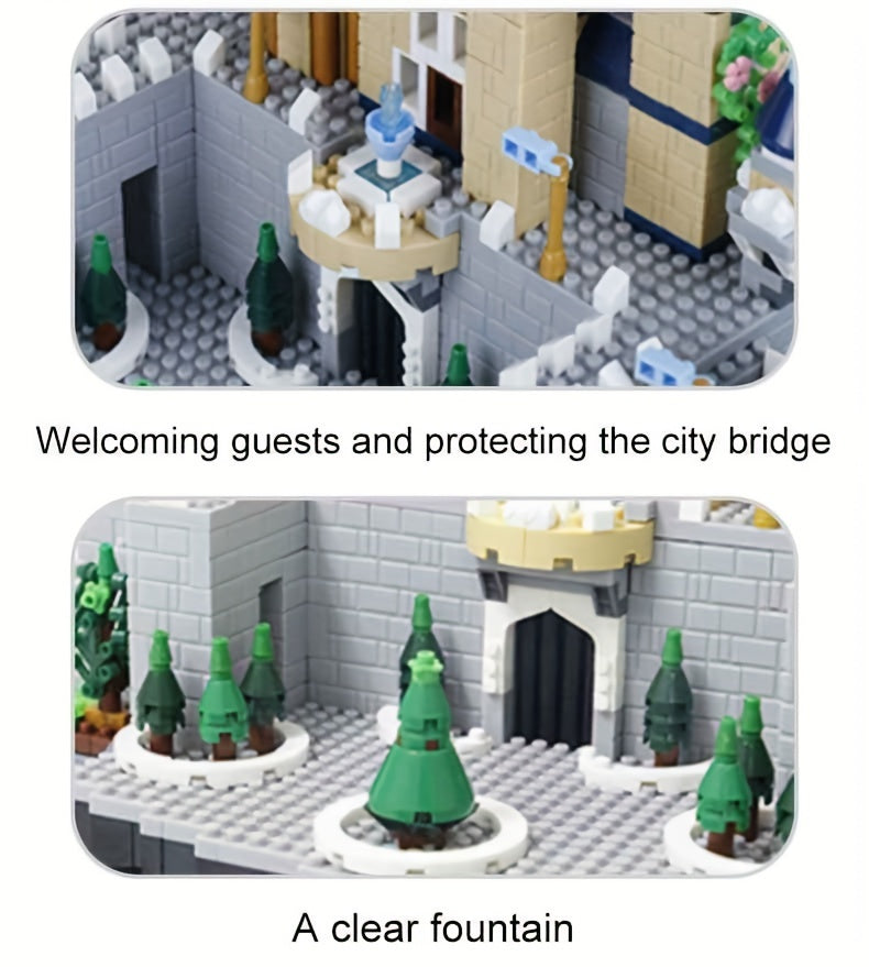 Princess Castle Building Blocks 3600pcs Fairytale Construction Toy for Girls – Educational Decorative Castle Model Kit with Gift Box, Room Decor – Birthday Valentine Easter Holiday Gift