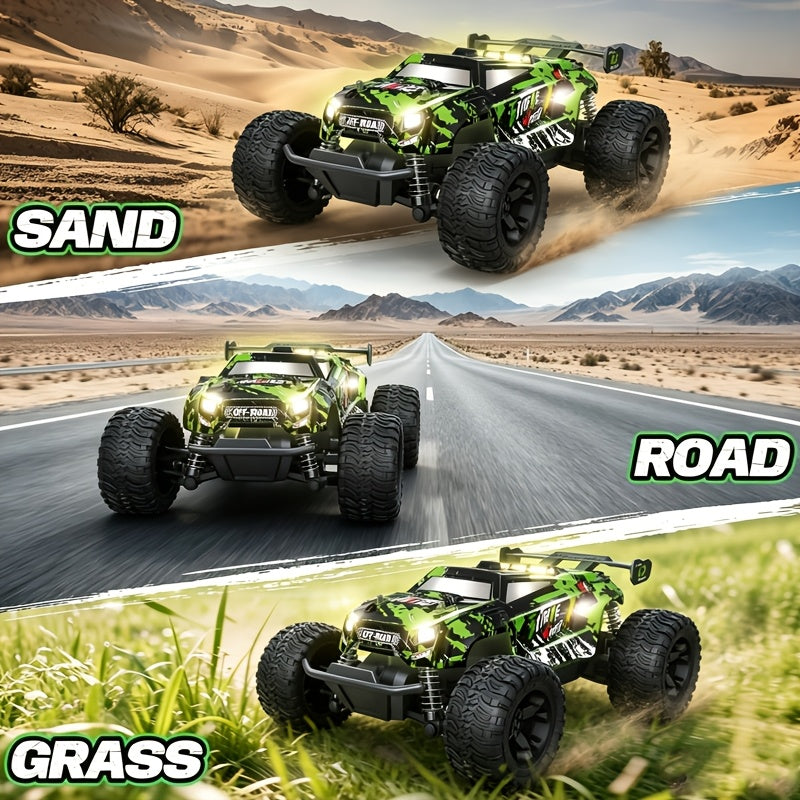 RC Off-Road Car 1:18 Scale 4WD, Interchangeable Shell High-Speed Remote Control Truck with Shock Absorbers 2.4G, Outdoor Climbing Drift Toy, Birthday Gift for Boys Kids