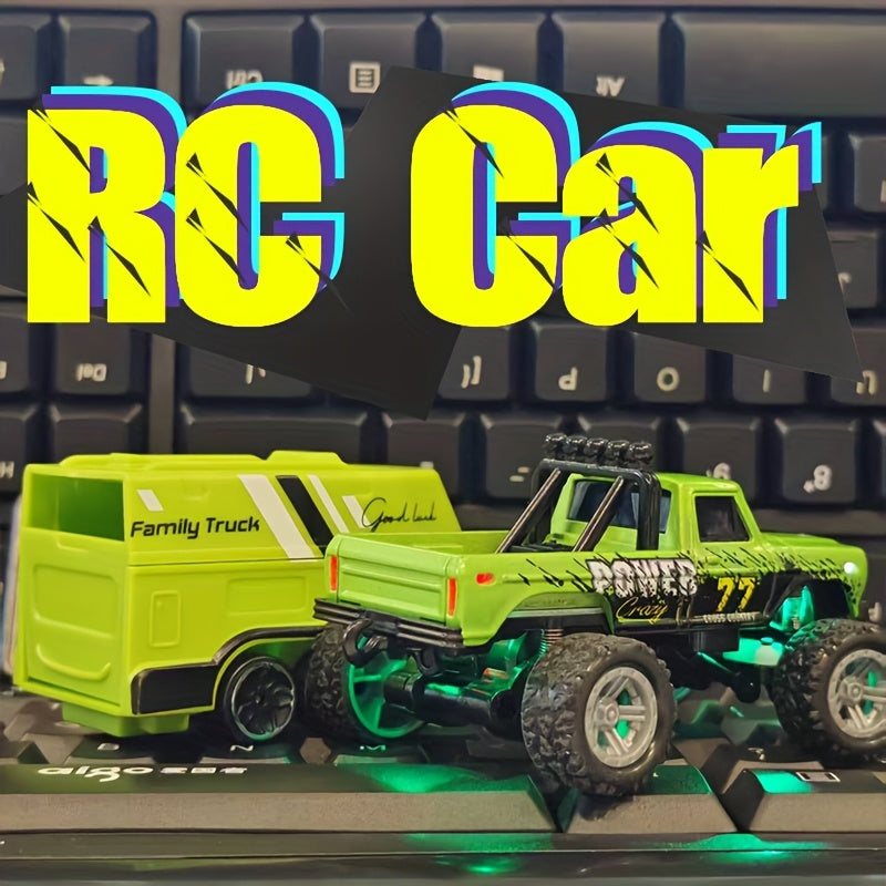 Alloy RC Off-Road Car with Shock-Absorbing Chassis & Rubber Tires – Remote Control Rugged 4WD Truck for Boys Kids Indoor Outdoor Christmas Gift