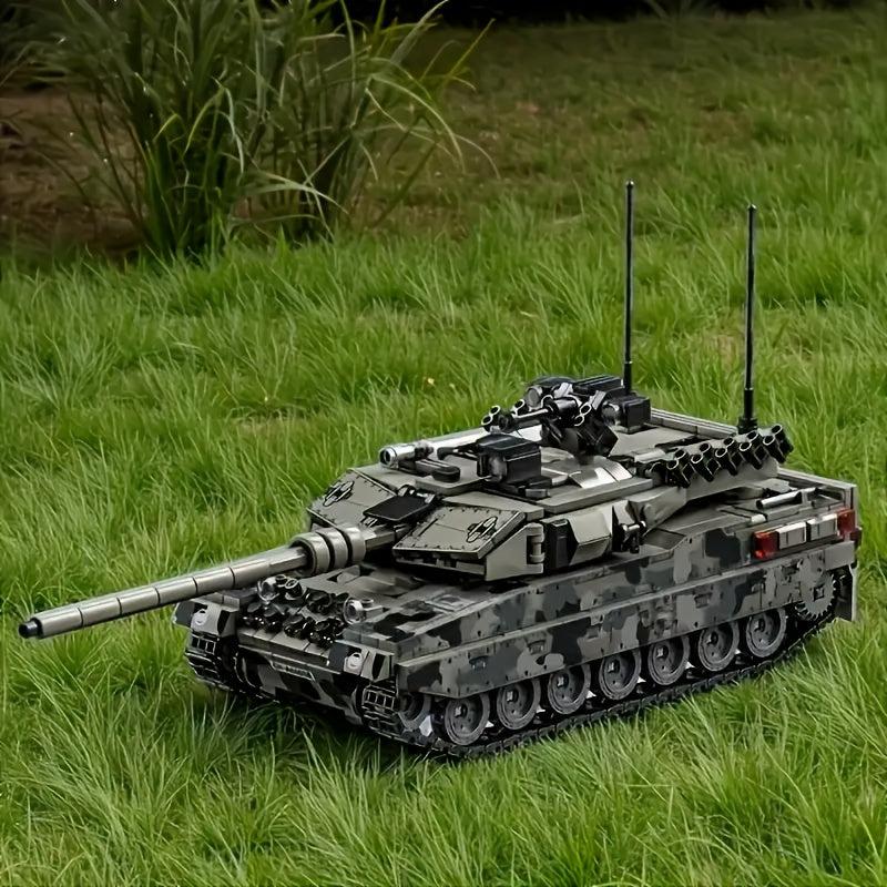 RC Tank Toy 2.4GHz Remote Control Military Tank – All-Terrain Off-Road Armored Vehicle with Strong Climbing Ability, Cool Army Tank Gift for Boys Ages 6+