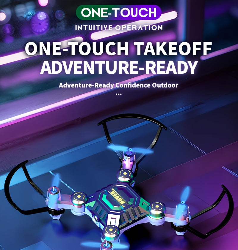 Mini Quadcopter Drone for Kids Beginners 2 Rechargeable Batteries Hovering Watch Storage Remote Control Indoor Outdoor Aircraft Christmas Halloween Gift Boys Girls