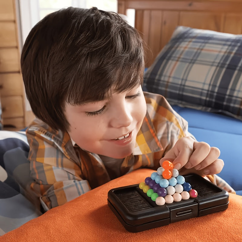 Brain Puzzle Ball Matrix Game – Colorful IQ Logic Puzzle in Compact Travel Case, Mind Challenge Toy for Kids & Adults, Stress Relief & Brain Training Gift