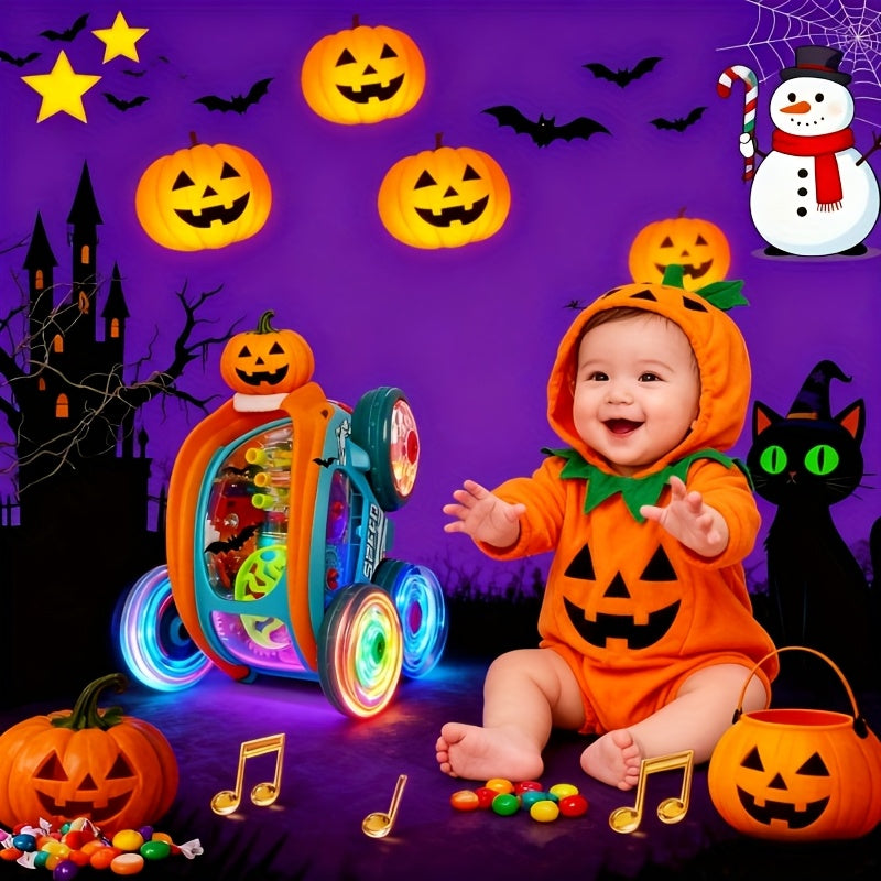 Automatic Dump Truck Toy with Colorful Lights & Music Auto Rolling Fun – Kids Birthday Christmas Halloween Thanksgiving Party Gift Boys Girls