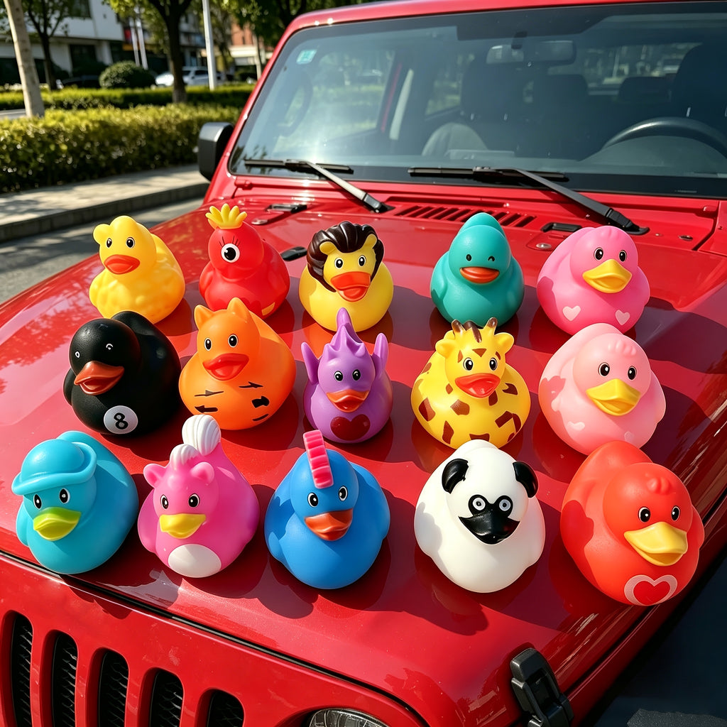 Mini Ducks Party Gift Box Bulk Assortment – 36 or 98 Pcs Halloween & Themed Mini Duckies, Baby Bath Toys, Kids Pool Toys, Birthday Party Favors & Centerpieces