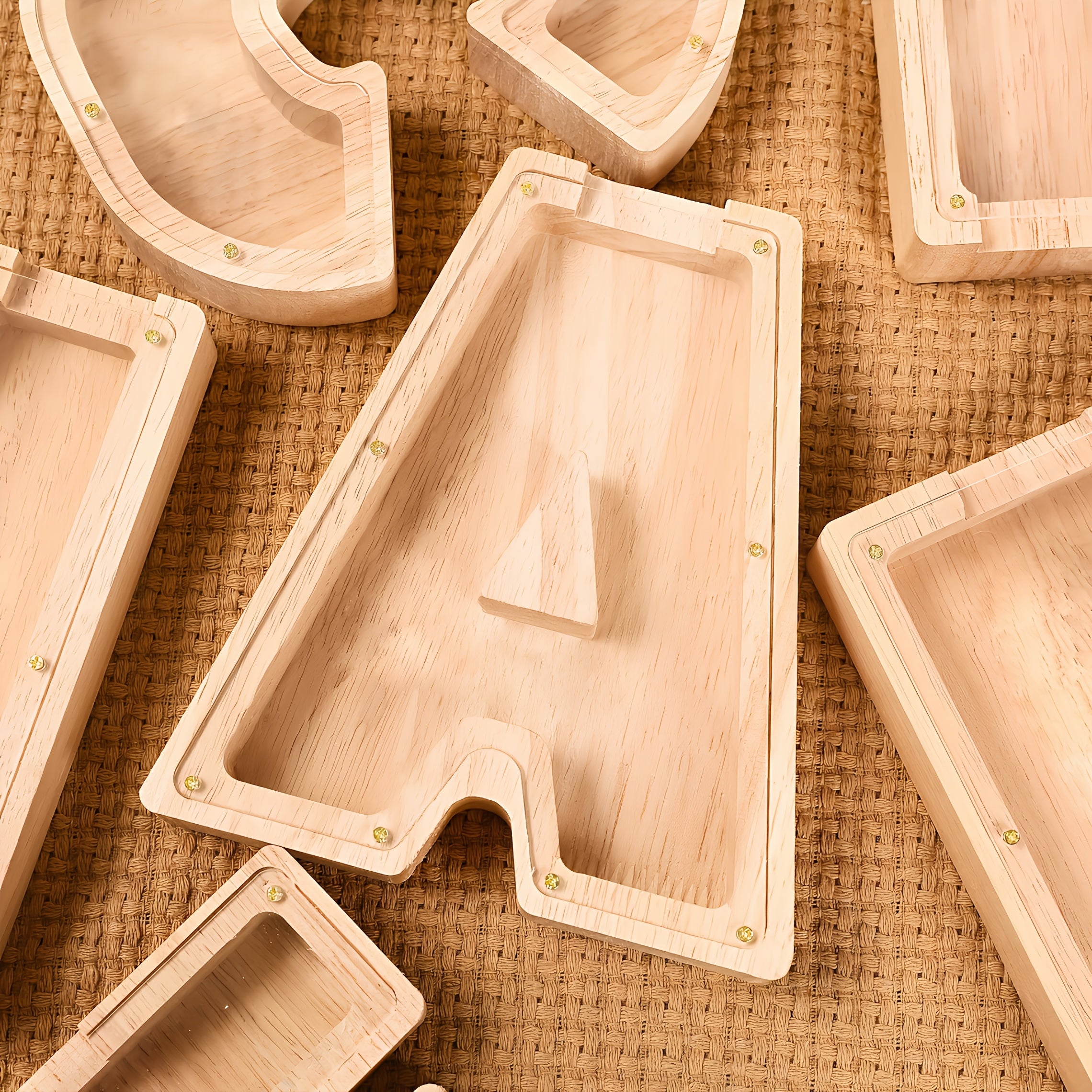 Wooden Alphabet Piggy Bank Personalized Coin Bank for Kids – Letter A-Z Money Saving Box – Educational Savings Toy for Boys & Girls Ages 3+ – Birthday, Christmas & Easter Gift