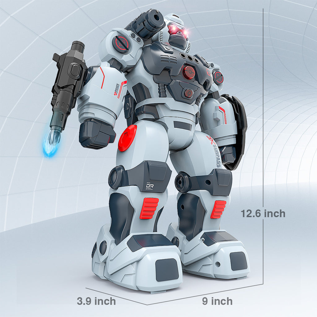 RC Robot Toy for Kids, Gesture Sensing Remote Control Smart Robot with Spray, Walking Dancing Programmable, Birthday Gift for Boys Ages 6+