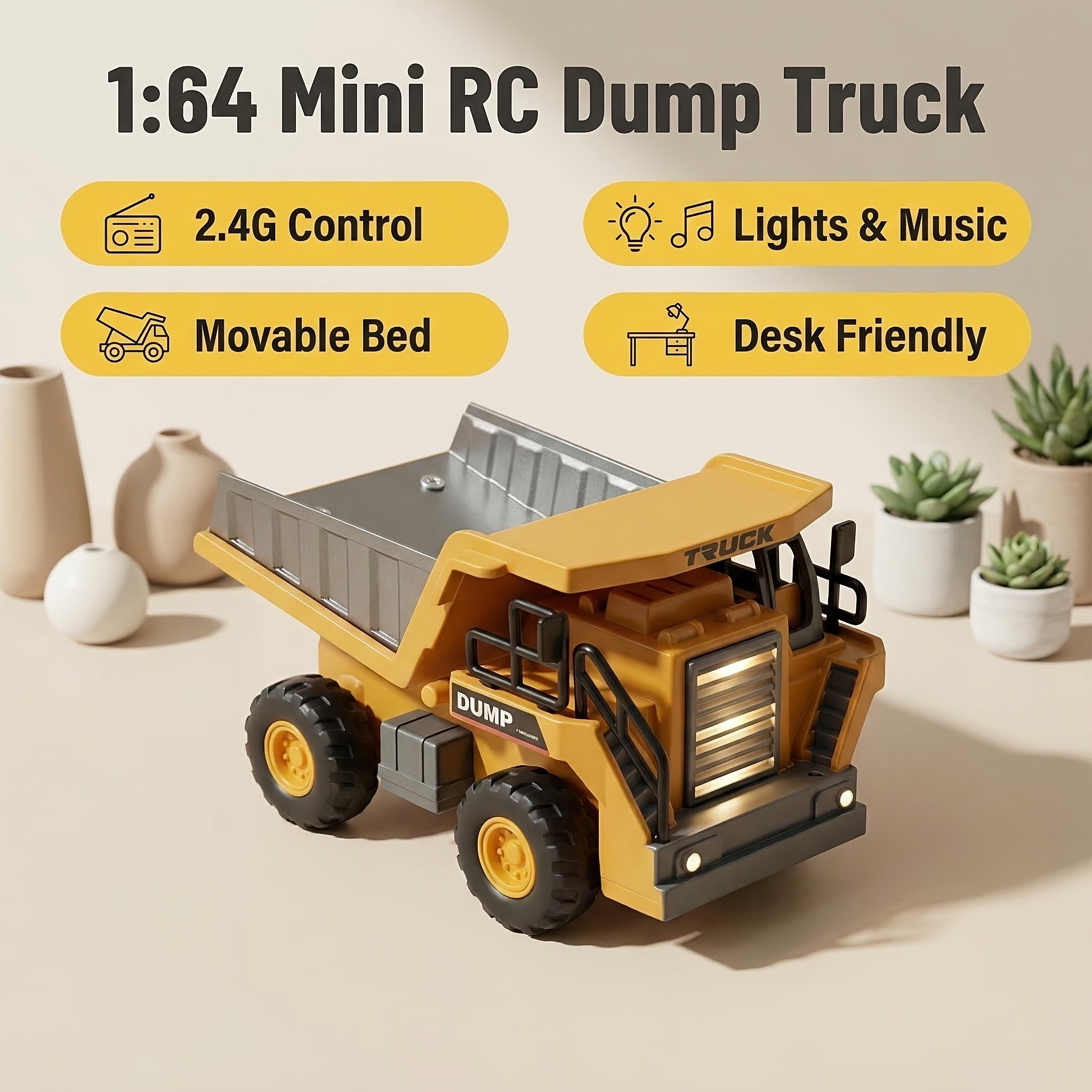 Alloy Construction Truck Toy 1:24 Scale – Bulldozer, Dump Truck & Excavator with 11-Channel Control, Sound Effects, Indoor Outdoor Engineering Vehicle Gift for Boys & Girls