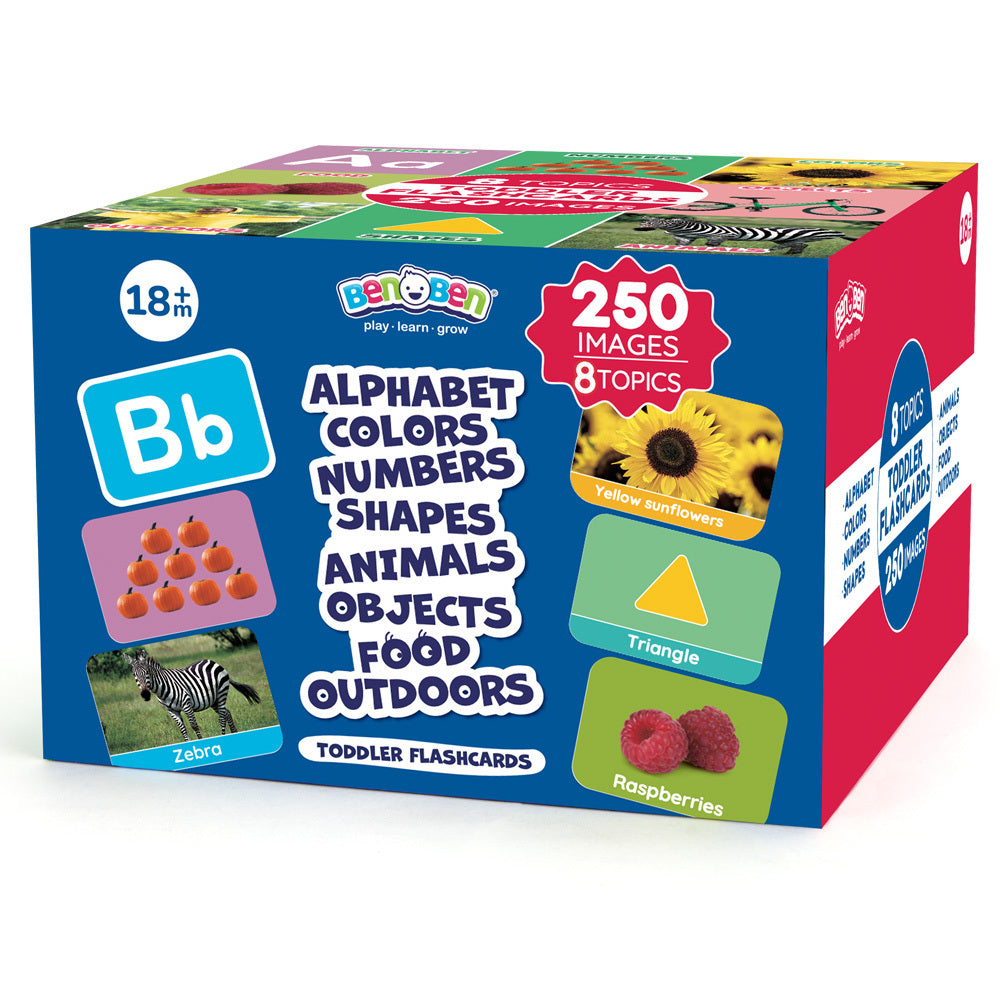 125 Double Sided Toddler Flash Cards - Alphabet Letter Number Color Animal Baby Learning Cards Preschool Educational Activity Set
