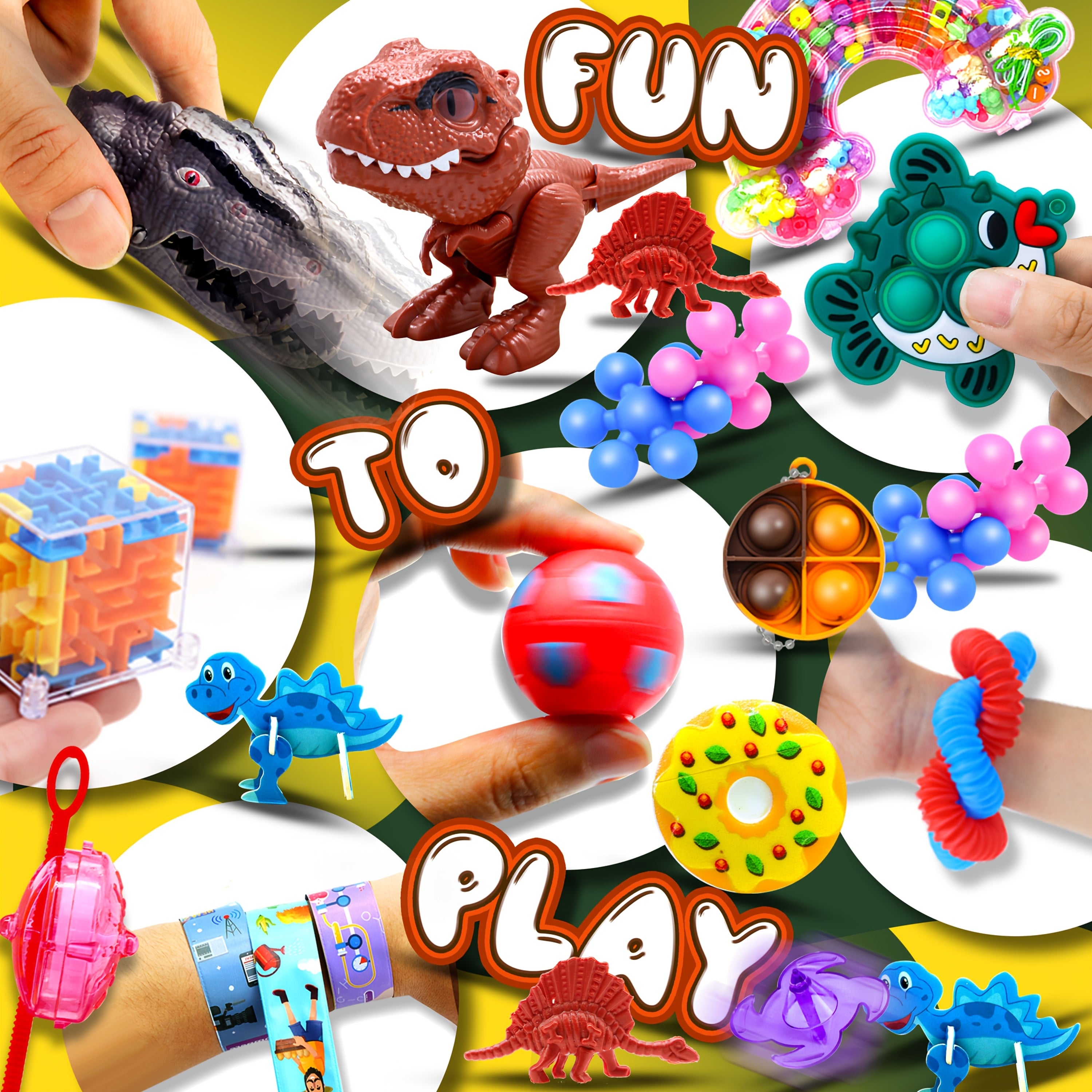 1000pcs Finger Toys Bulk – Novelty Mini Party Favor Toys, Carnival Prizes, Lucky Bag Fillers, Classroom Gifts, Birthday Presents, Themed Party Toy Bags