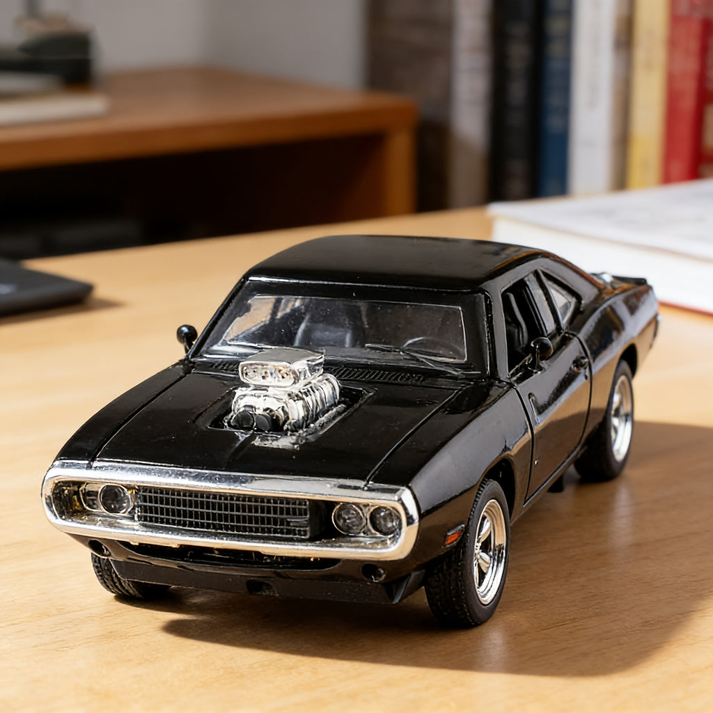 1:32 Scale Die-Cast Dodge Challenger Model Car – Zinc Alloy Static Replica Collectible Gift for Car Enthusiasts, Adults & Teens