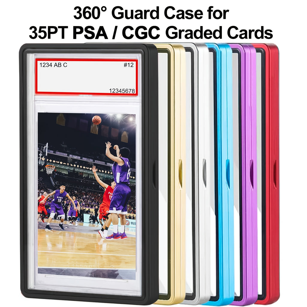 Metal Protective Case for PSA CGC BGS Graded Card Slabs Display Protection Multiple Colors Gift for Pokemon Sports Card TCG Collectors Ages 14+ Christmas