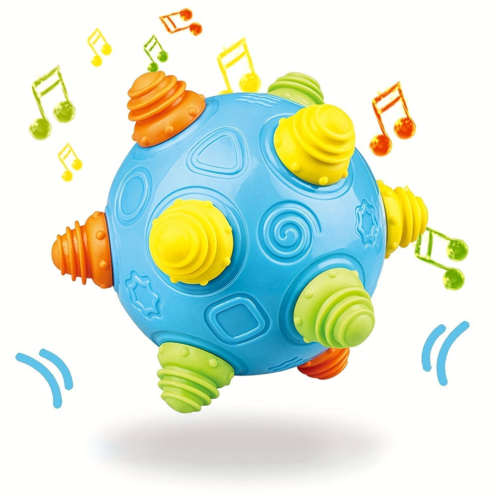 Musical Bouncing Sensory Ball Toy for Babies – BPA Free Interactive Electric Dancing Ball with Fun Sounds & Melodies, Encourages Crawling & Jumping, Developmental Toy for Boys Girls