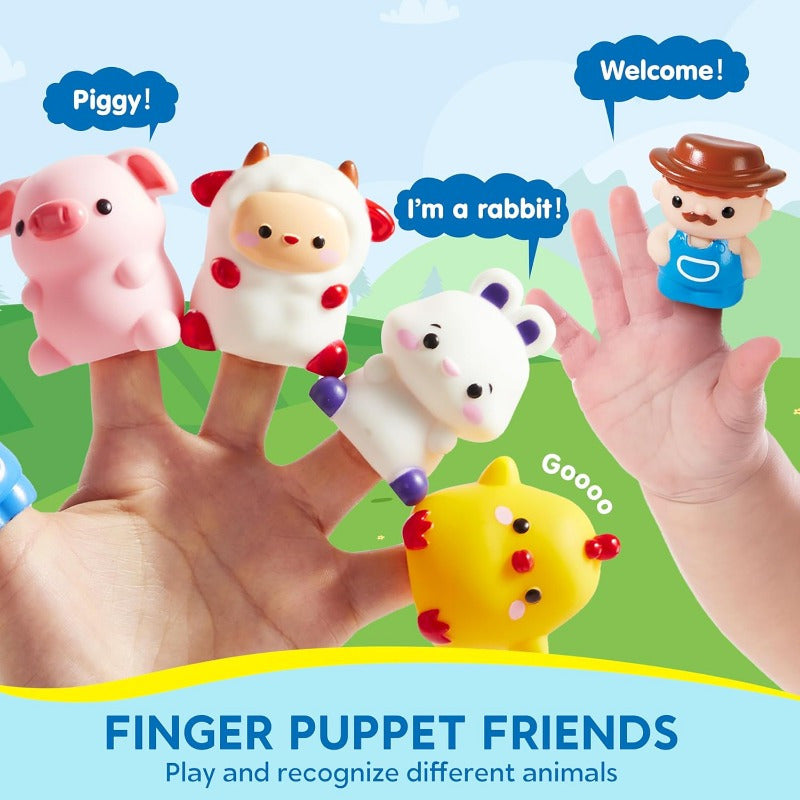 Farm Animal Number Train Toy for Toddlers 9 Animals Counting Matching Sorting STEM Educational Learning Gift Baby Boys Girls Ages 1 2 3 Christmas Birthday