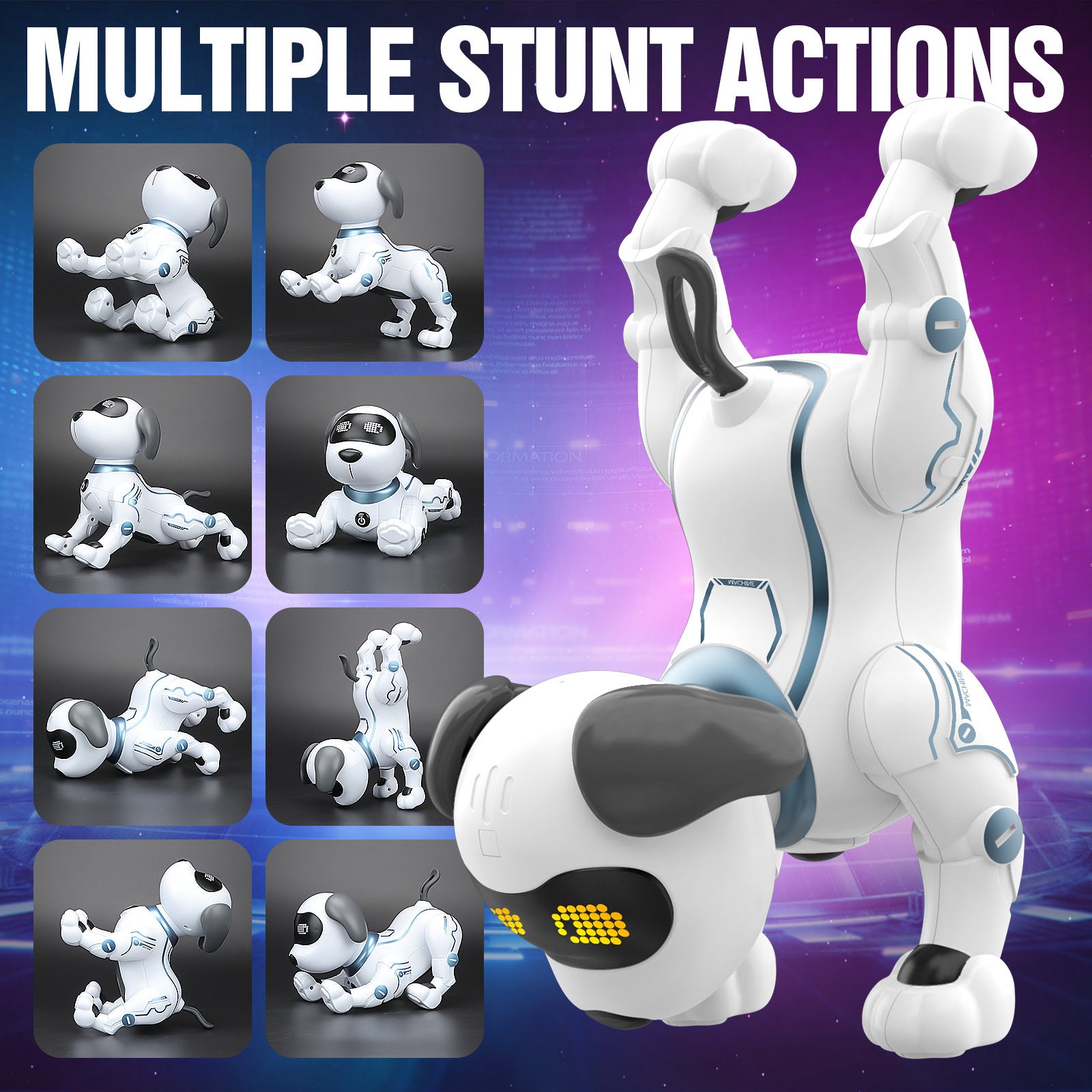 RC Robot Dog for Kids Interactive Remote Control Smart Dog Toy that Sings Dances & Programs Stunt Robo Dog – Birthday Christmas New Year Gift for Children Ages 3-8