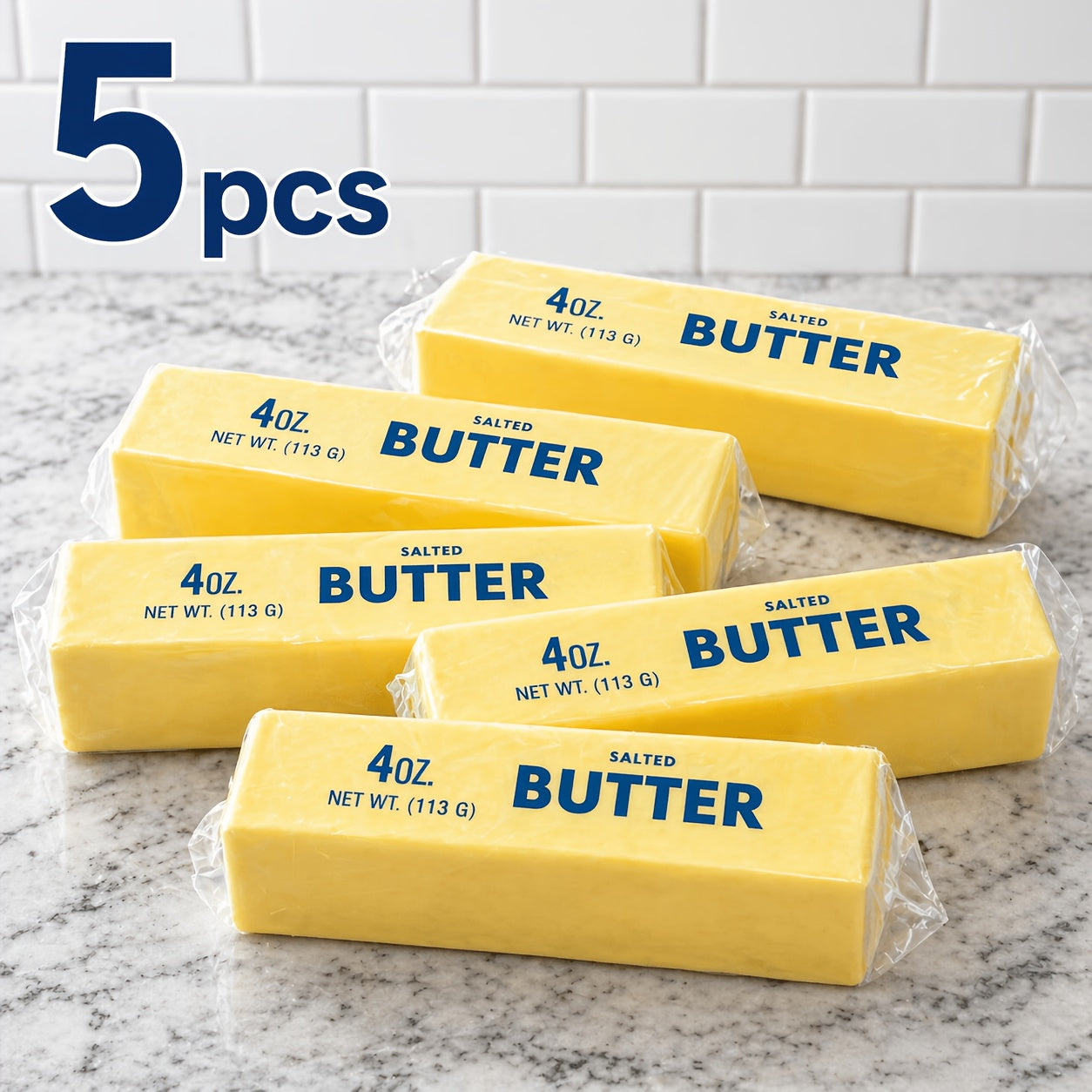Butter Squishy Toys 6 Pack – Giant Slow Rebound Simulated Butter Squeeze Fidget Toy for Stress Relief, Desk Decor & Party Gifts