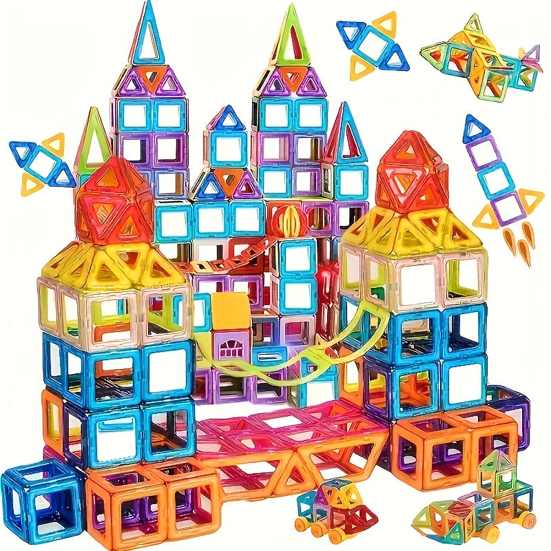 Magnetic Building Blocks STEM Tiles for Kids 67 & 99 Piece Sets – Large Magnetic Tiles DIY 3D Construction Kit, Creative Educational Toy for Boys Girls Ages 3+