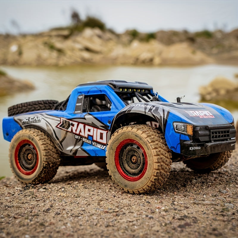High-Speed RC Off-Road Car 1:14 Scale 4WD, Brushless Motor PRO 50-70Km/h or Carbon Brush 38Km/h, Remote Control Truck for Kids Adults RC Enthusiasts