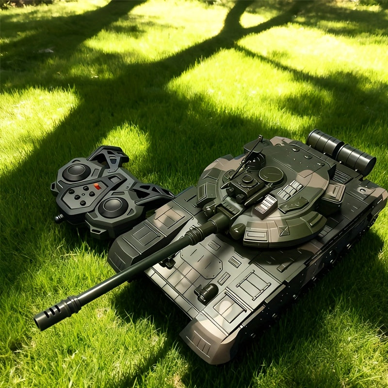 1:16 Scale RC Military Tank 9-Channel All-Terrain Off-Road Armored Vehicle with LED Lights & Sound Effects – Collectible Remote Control Tank Toy for Boys Kids Teens Ages 6+ Birthday Christmas Gift