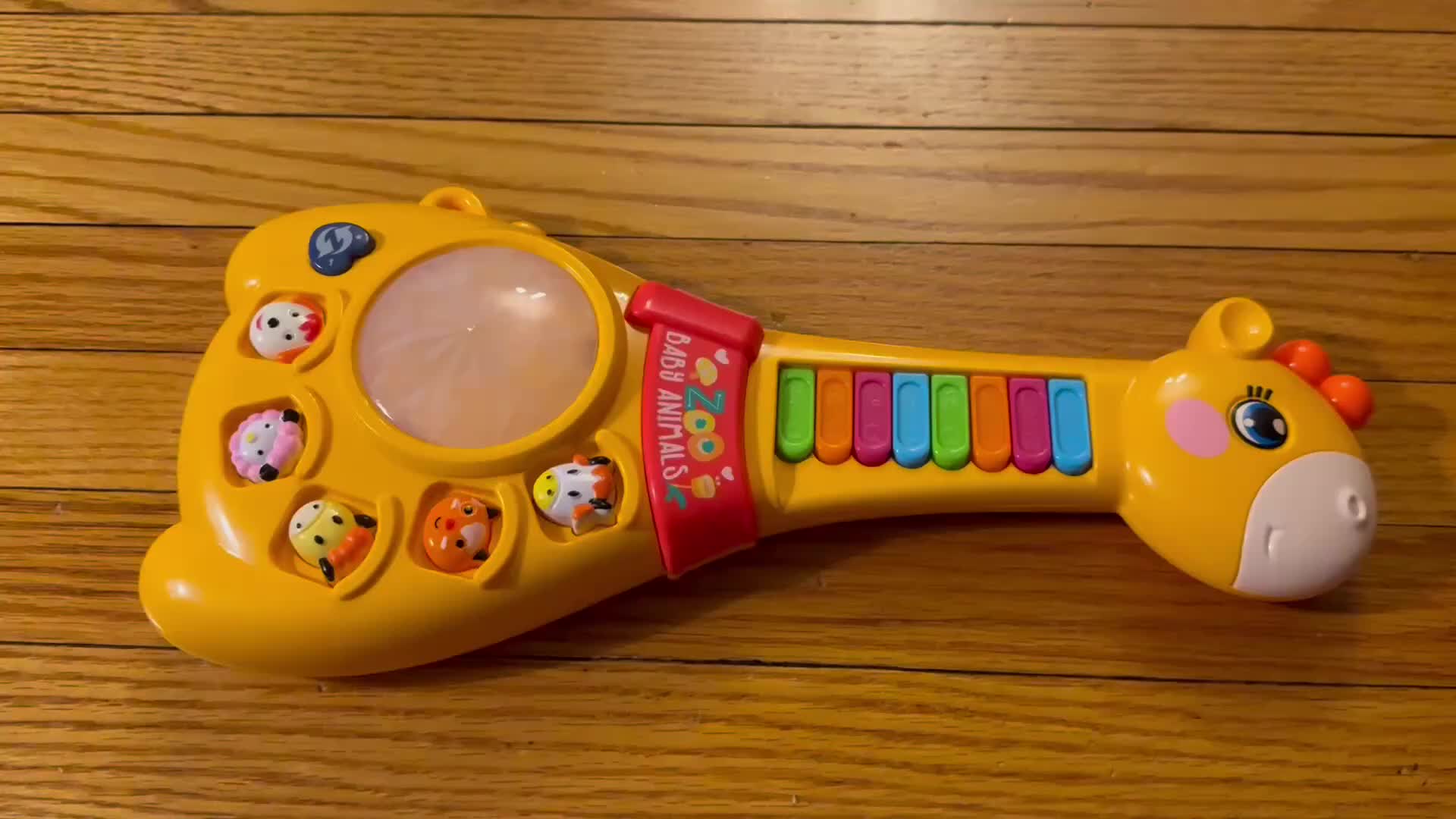 Baby Giraffe Guitar Musical Toy for 12 Months+ – Piano Keys, Animal Sounds & 8 Songs, Flashing Lights, Educational Learning Toy for Toddlers 1 Year Old Boys Girls, First Birthday Christmas Gift
