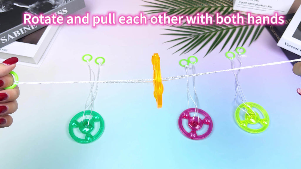 Light Up Flywheel Spinner Toys 30 Pack – Glow in the Dark Pull Cord Flashing Flywheel Bulk Party Favors for Kids, Goodie Bag Stuffers, Christmas Halloween Birthday Gifts