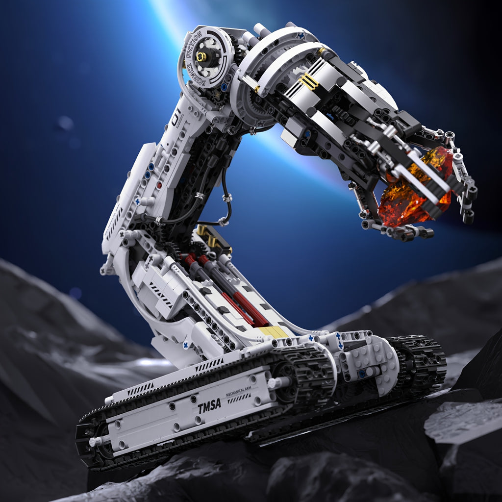 1468-Piece Robotic Arm Building Block Set Remote Control - Mechanical Tech Arm 3-Claw 8-Way Control Gear Linkage, ABS STEM Engineering Toy for Adults Teens, Unique Birthday Christmas Gift