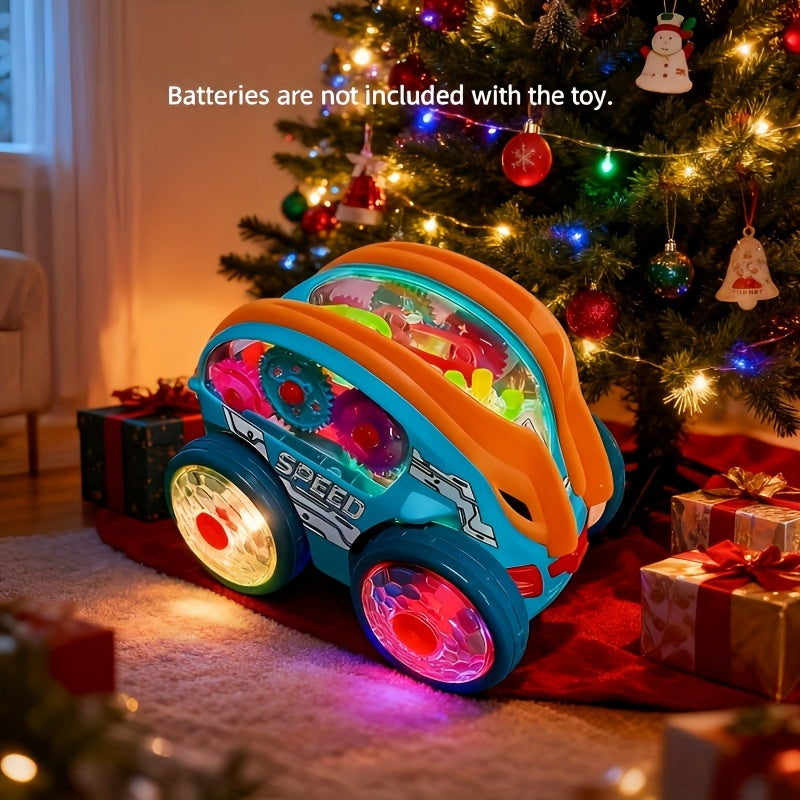 Automatic Dump Truck Toy with Colorful Lights & Music Auto Rolling Fun – Kids Birthday Christmas Halloween Thanksgiving Party Gift Boys Girls