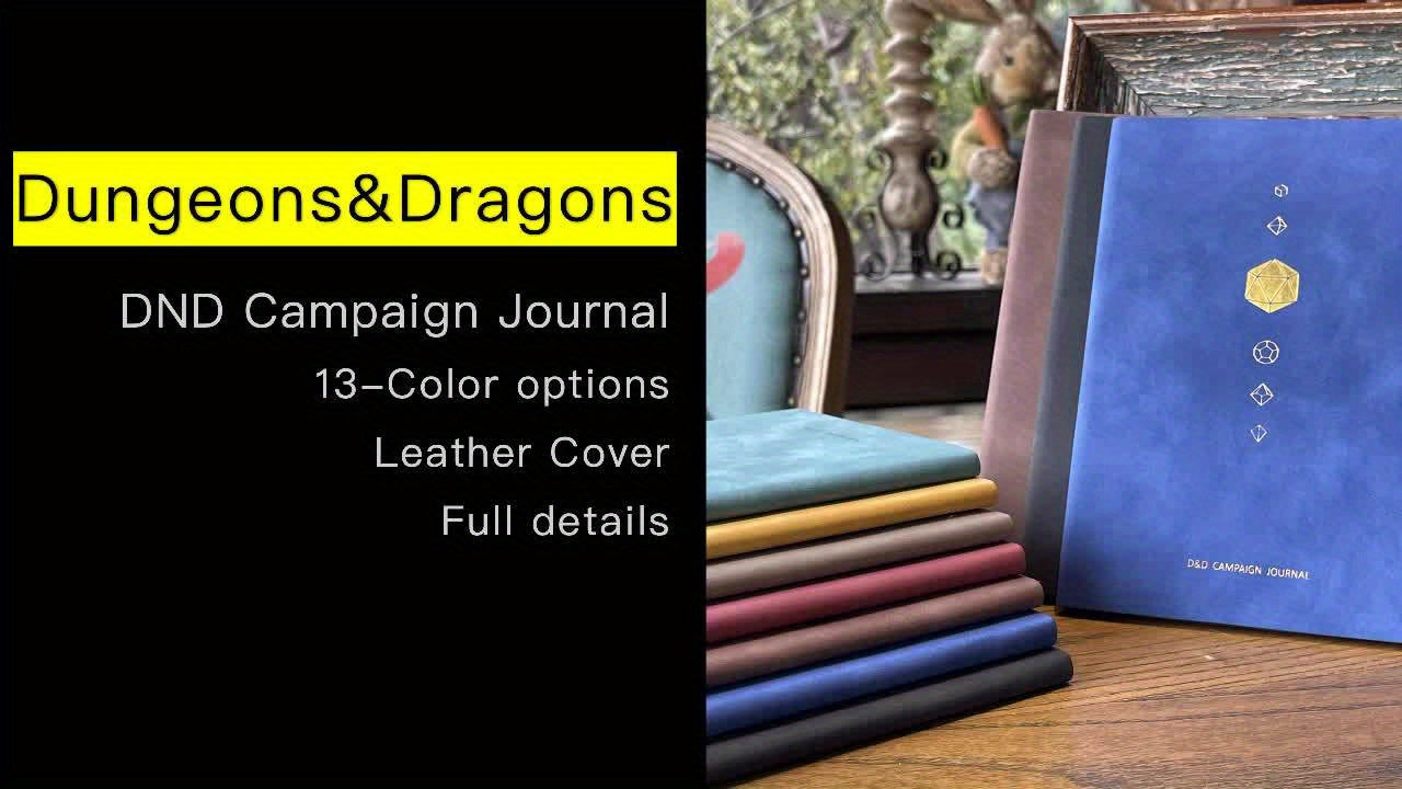 DnD RPG Journal for D&D 5e 5R Players, 100-Page All-in-One Character Sheet Notebook with Quest Log, Spell Tracker, NPC Manager & Game Guide, Gift for Dungeon Masters