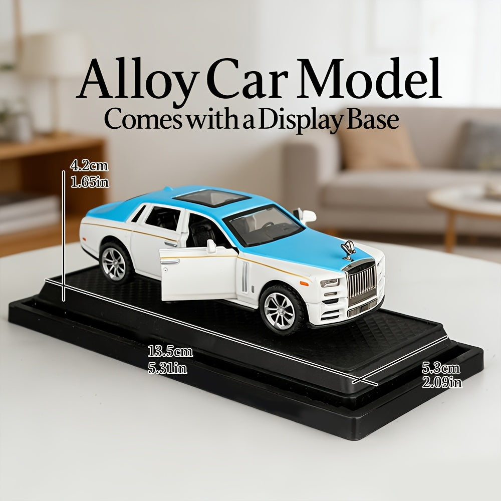 1:36 Scale Rolls-Royce Phantom Alloy Die-Cast Car Model with Openable Doors – Luxury Static Collectible, Desktop Decoration & Birthday Christmas Gift for Car Enthusiasts