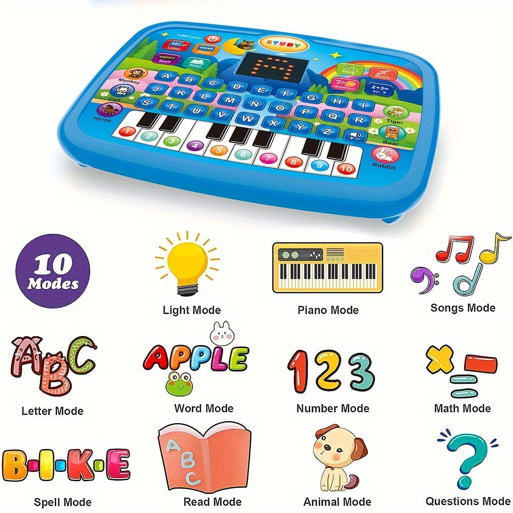 Kids Educational Learning Machine with 2.2" Screen – Alphabet, Numbers, Music, Animal Sounds & Piano – Early Learning Tablet Toy for Toddlers & Preschoolers