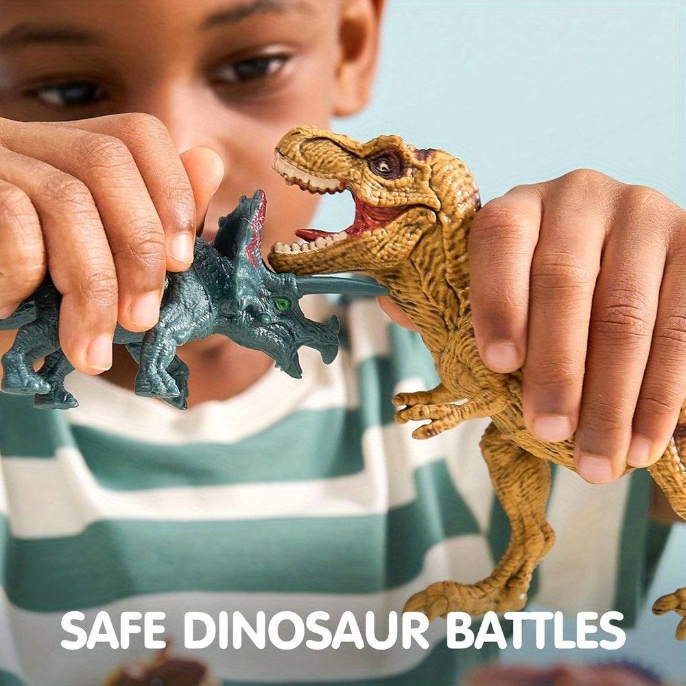 Dinosaur Toys for Kids 19pcs Playset – Realistic Figures with Activity Play Mat & Storage Cage for Boys Girls Ages 3+ Birthday Christmas Gift