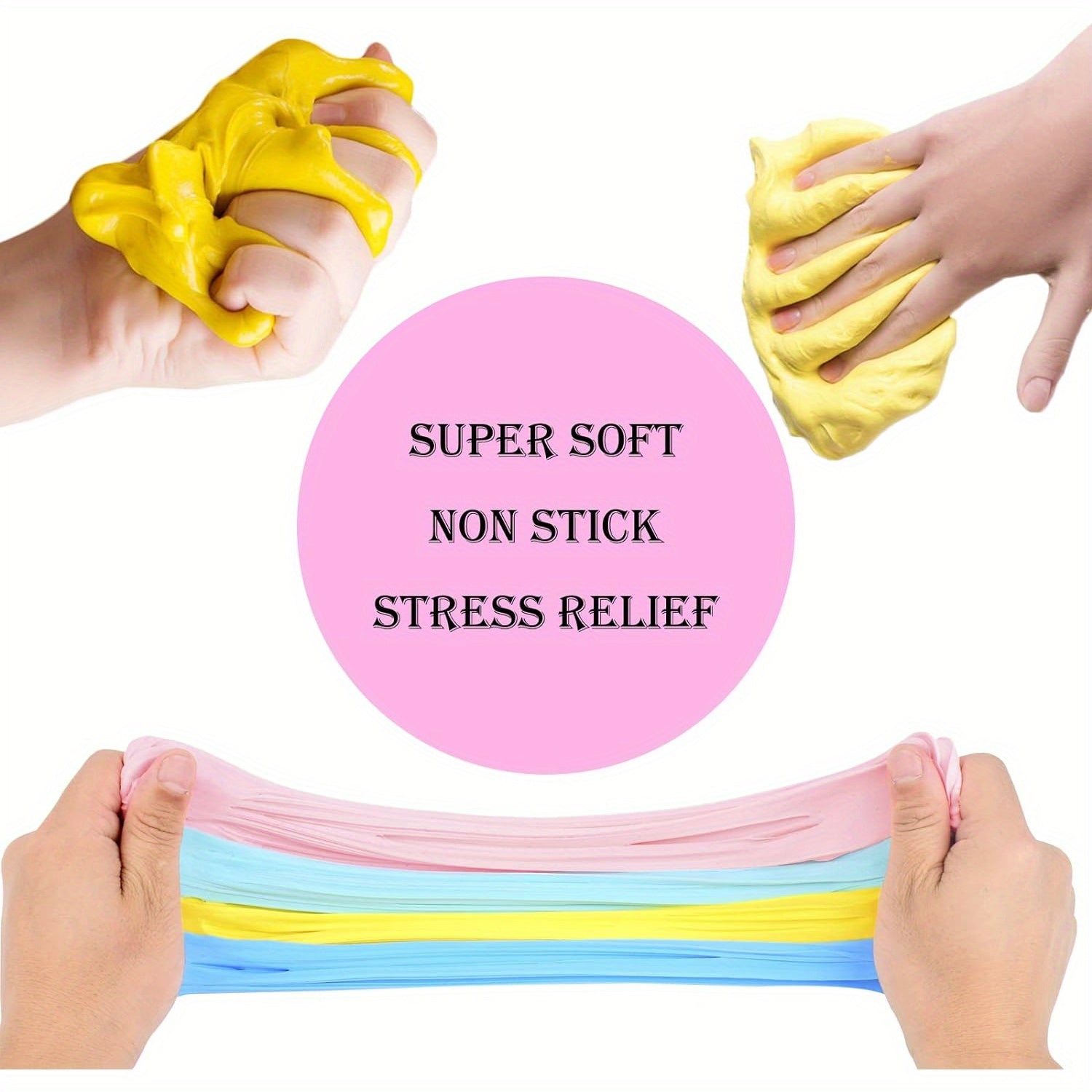 Slime Kit 12 Cups Fruit Color Mud Set - Soft Mixed Slime Making Kit for Girls Boys Party Toy Birthday Gift Creative Play