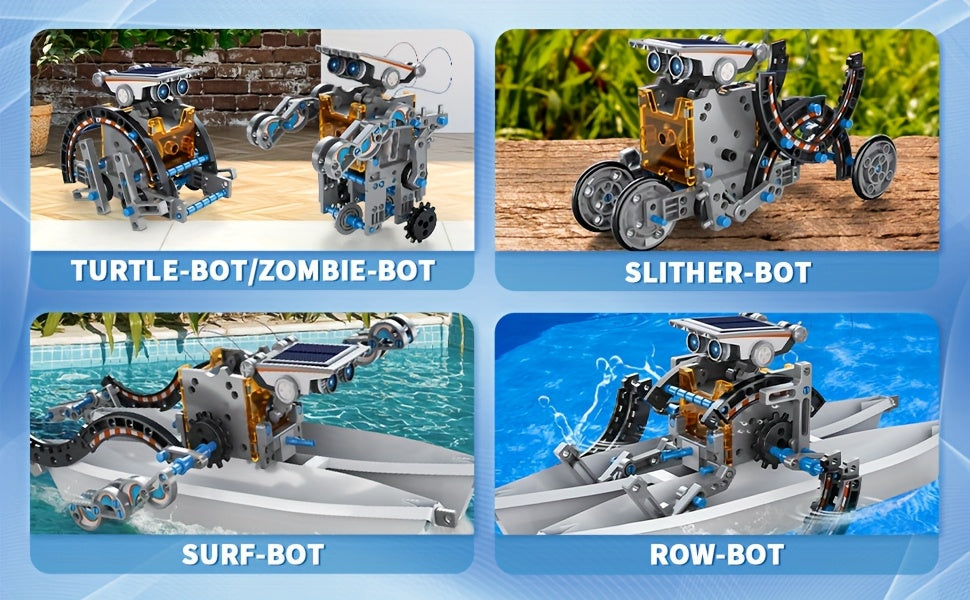 12-in-1 Solar Robot Kit for Kids – STEM Building Science Experiment Toy Educational Gift for Boys & Girls Ages 8-13
