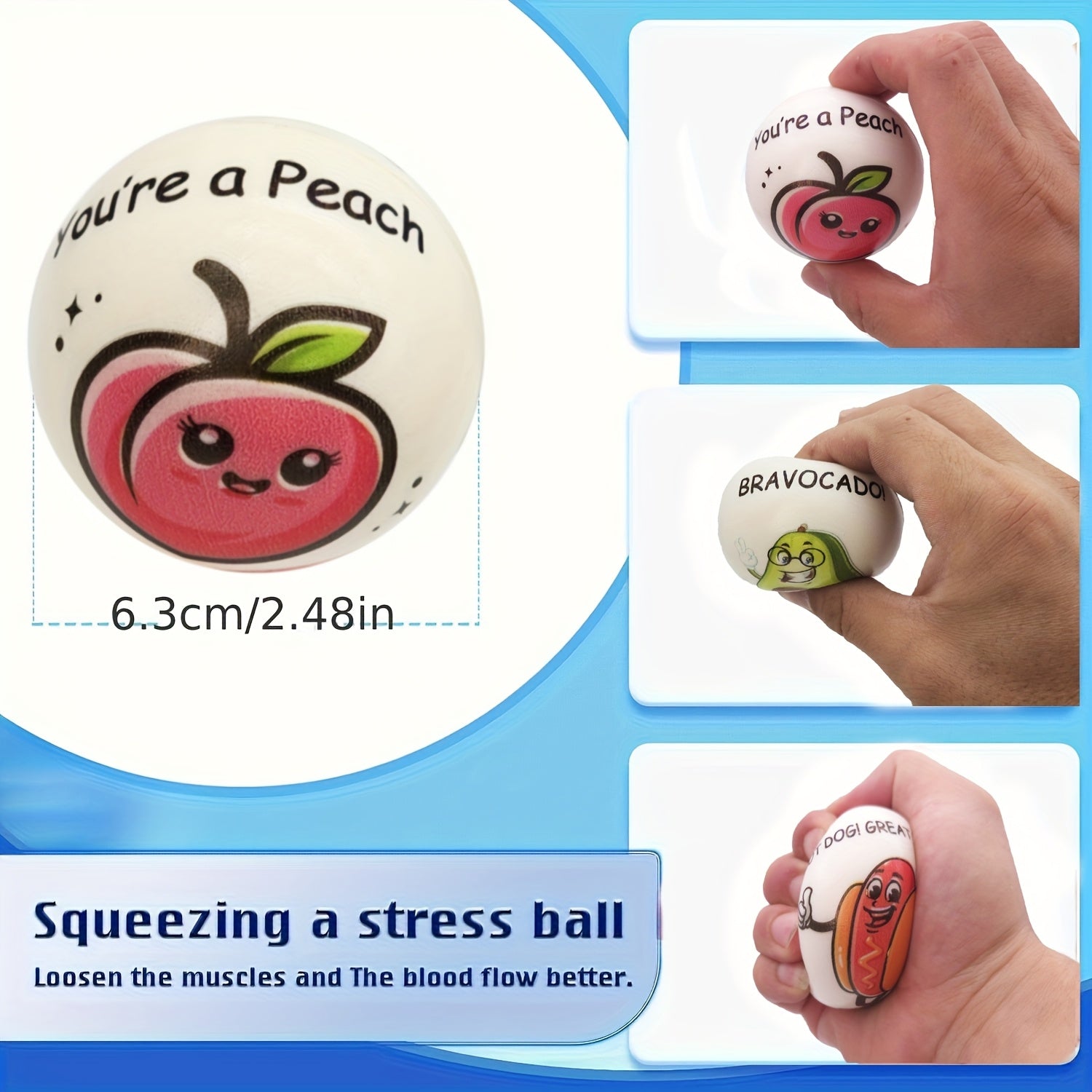 Stress Balls Bulk 24 Pack Motivational Animal Squeeze Toys – Inspirational Quote Soft TPU Sensory Balls for Classroom Office Party Favors Team Building Gifts