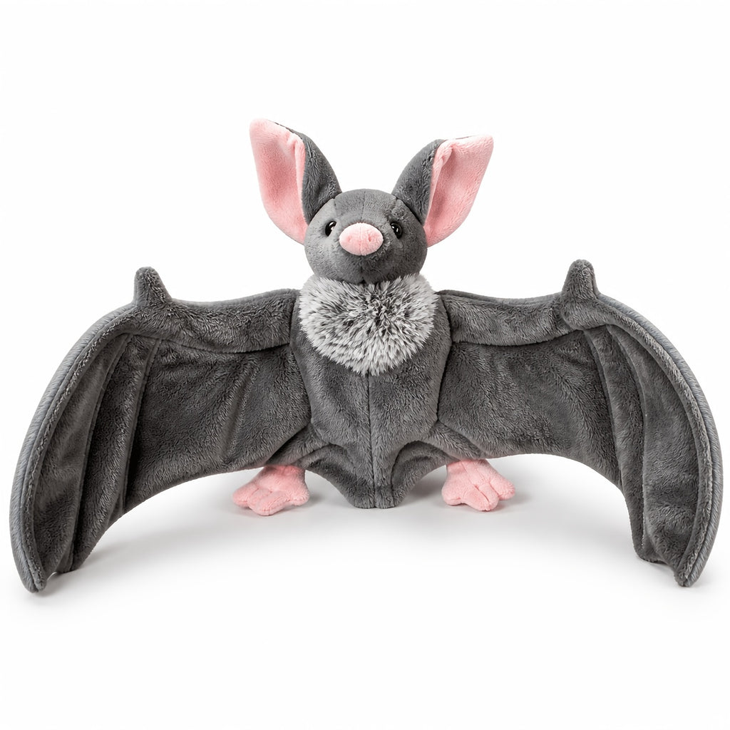 Giant Bat Stuffed Animal Plush 23 Inch Grey – Cute Spooky Soft Bat Plush Toy with Wide Wings, Halloween Decor, Car Decor & Gift for Animal Lovers