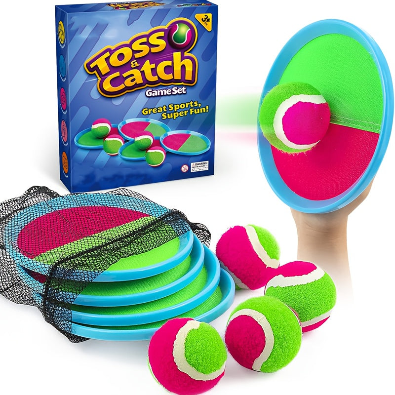 Sticky Ball Toy Outdoor Game for Beach Playground & Backyard, Mixed Color Throwing Catching Toy for Kids & Adults, Fun Gift for Halloween Easter Christmas New Year