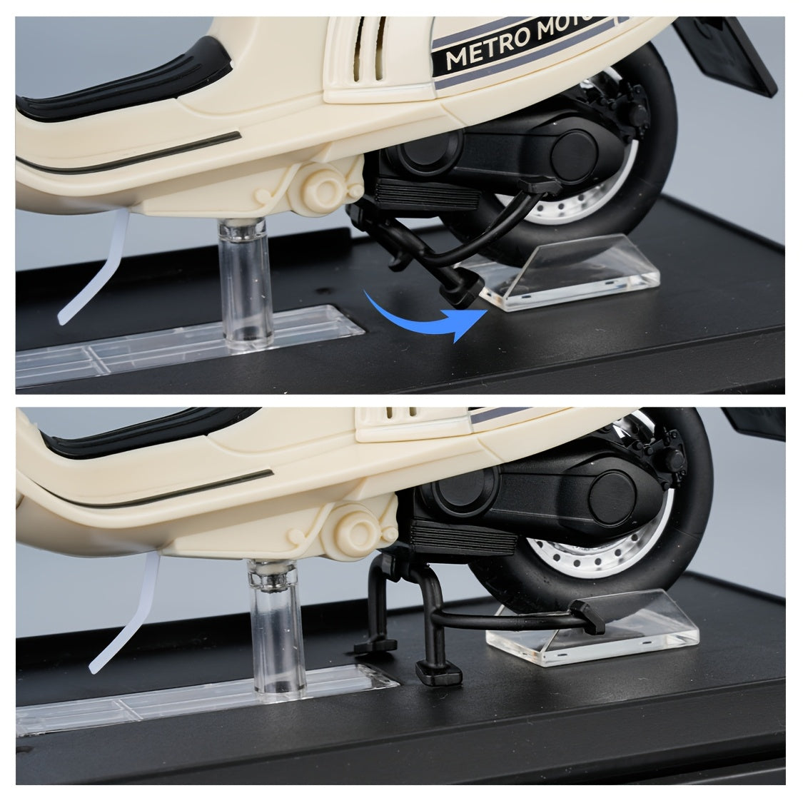 1:12 Scale Ladies Scooter Motorcycle Die-Cast Model – Exhibition-Grade Zinc Alloy Static Display with Highly Detailed Finish, Desktop Decoration, Birthday New Year Gift for Model Enthusiasts