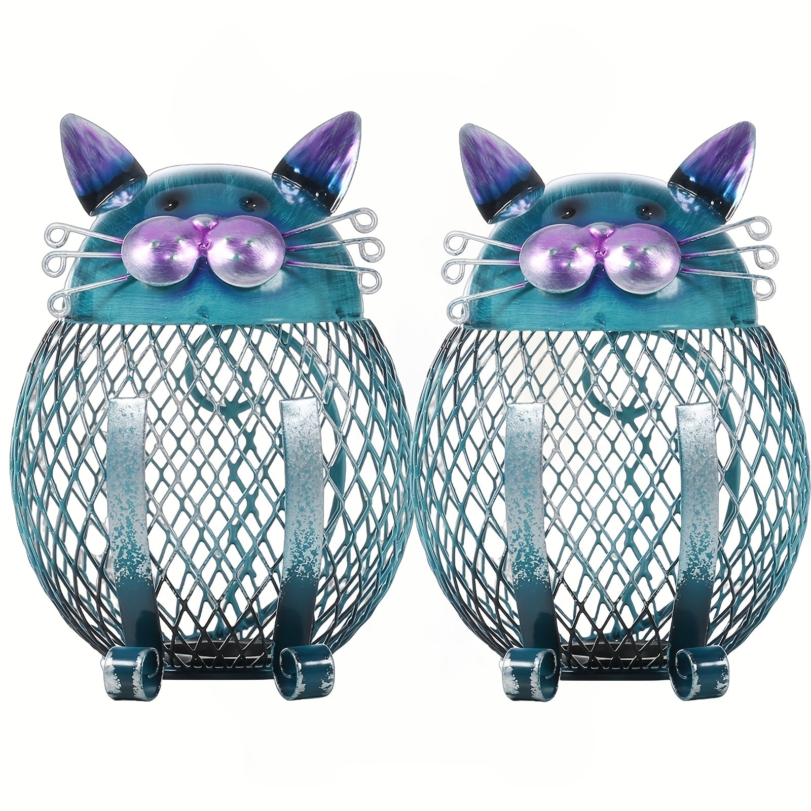 Cute Kitten Cat Coin Piggy Bank with Bottom Lid – Decorative Animal Savings Bank for Cat Lovers, Home Bookshelf Decor, Birthday Christmas Halloween Housewarming Gift