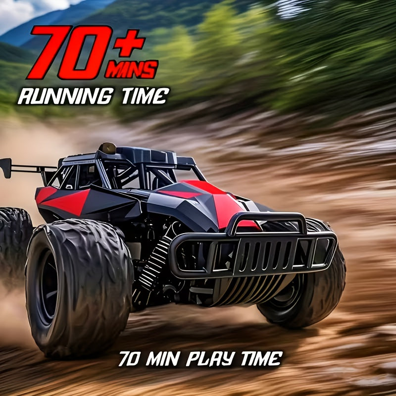 High-Speed RC Off-Road Truck with Full Bearings & Durable Alloy Steel - Remote Control Monster Truck for Boys Ages 6+ Halloween Christmas Birthday Gift