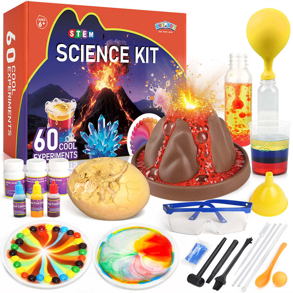 60 Experiments Science Kit for Kids Ages 6-12 – STEM Educational Toy with Scientific Tools for Boys & Girls, Best Birthday & Christmas Gift for Young Scientists