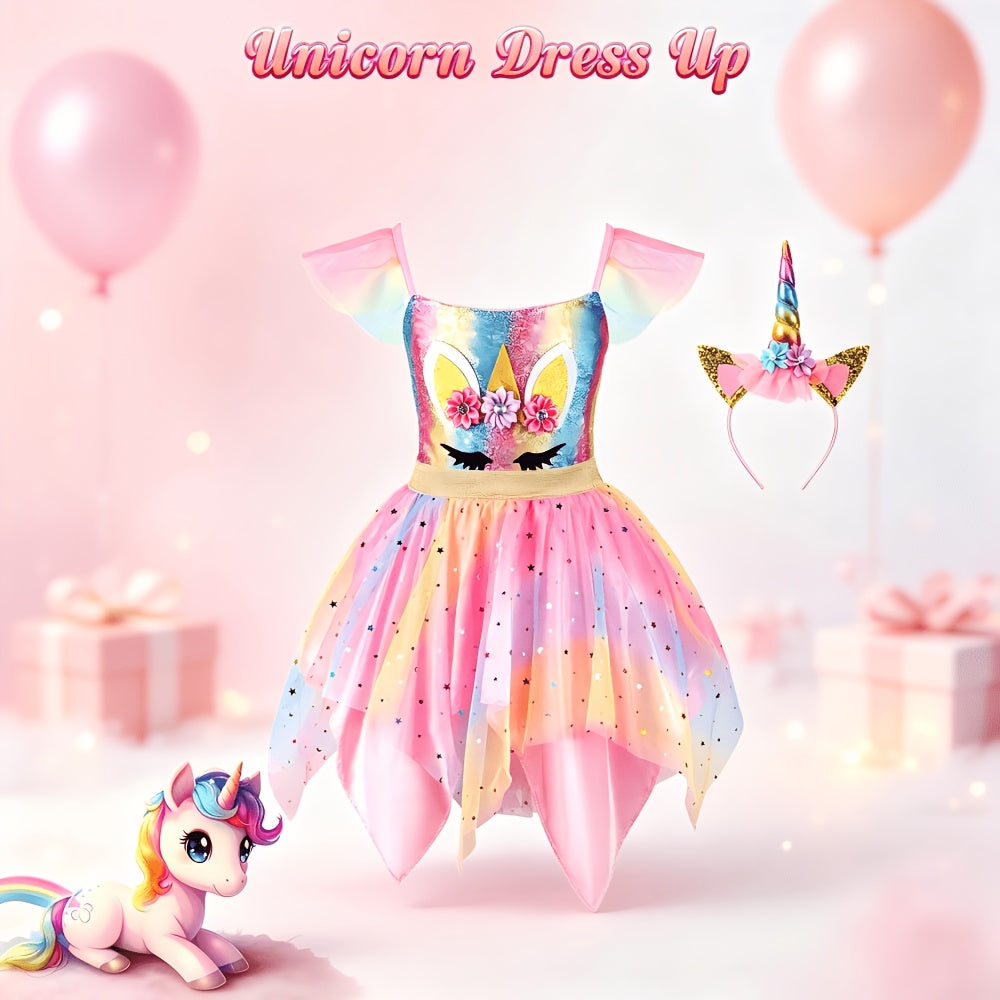 Princess Dress Up Clothes for Girls 18-Piece Role Play Costume Gift Set, Princess Dress Up Toys, Birthday Christmas Party Gift for Girls Ages 3-6