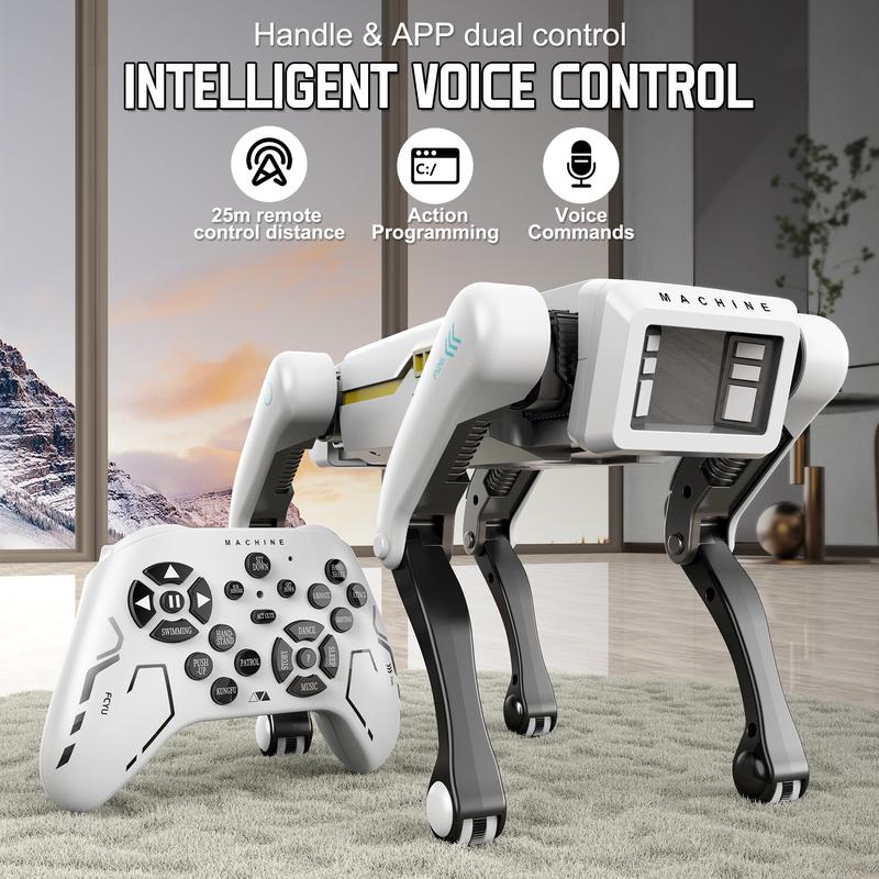 Programmable Robot Dog for Kids Ages 6-8, Remote Control Electronic Pet Toy with Dance and Sound for Interactive Play, Birthday and Christmas Gifts