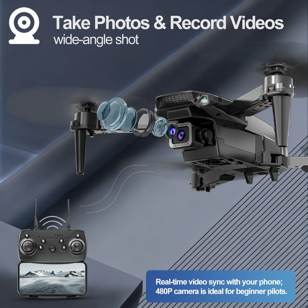 Tongli DR1916RL Beginner RC Drone, One-Key Takeoff Landing & Return, Altitude Hold, Headless Mode, 360° Flips, 3-Speed Adjustment, Easy to Fly for Ages 14+, Perfect Starter Gift