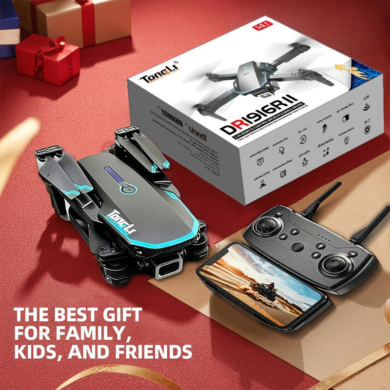 Foldable Beginner Drone with Optical Flow Hover & 360° Stunts – RC Quadcopter, Headless Mode, One-Key Takeoff/Landing, Crash-Resistant, Aerial Photography, Easy to Fly Gift