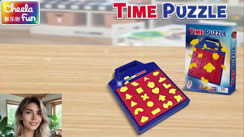 Pop-Up Timer Shape Puzzle Game for Kids – 3-Level Interactive Board Game for Hand-Eye Coordination, STEM Learning & Travel Fun, Ages 3 4 5 and Up