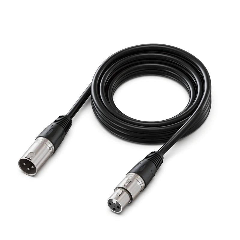 XLR Microphone Cable by FIFINE L9/L9C, Balanced 3-Pin Male to Female Audio Cord, 5.9ft or 9.8ft with Shielding and Metal Latch for Podcasting, Streaming and Home Studios