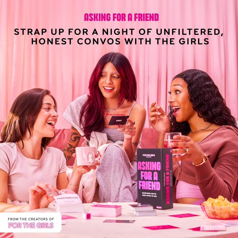 Girls Night Card Game for Adults, Asking For A Friend by Relatable with 300 Conversation Cards and 1 Die for Bachelorette Parties and Galentine's Gatherings